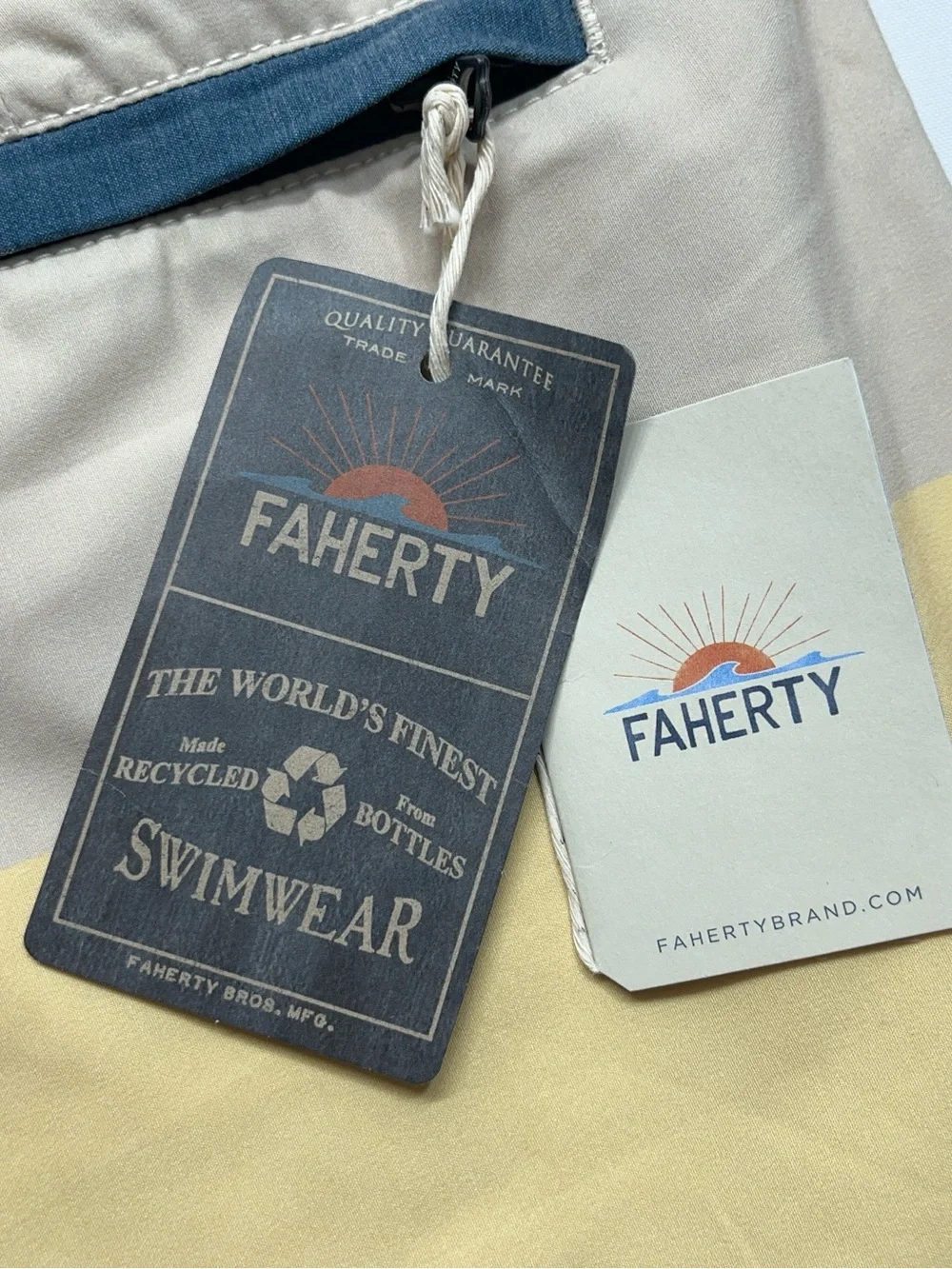 Faherty Soleil Board Short Mens 34 Unlined Swim Fall Sunset 7”Inseam Huckberry